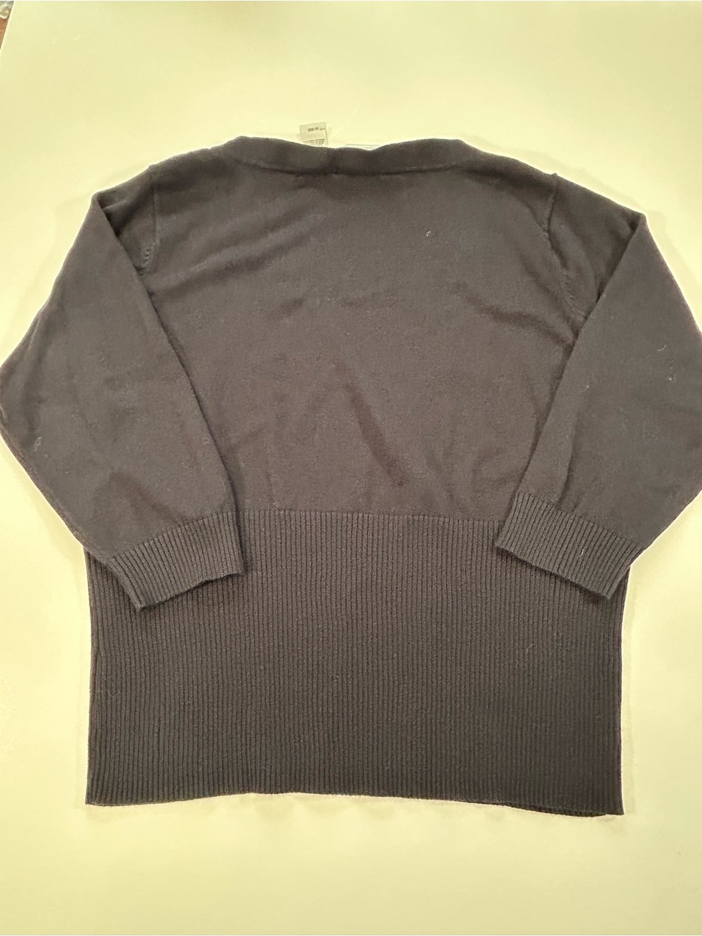 Vintage Emma James Black V-Neck Floral Appliqué Sweater XL EUC Y2K Grandma Boho - Picture 8 of 12